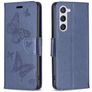 Mobigear Butterfly Samsung Galaxy S24 Capa livro Carteira - Azul
