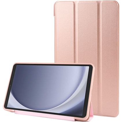 Mobigear Tri-Fold Gel Samsung Galaxy Tab A11 TPU / Cuero sintético Funda tipo libro - Oro rosa