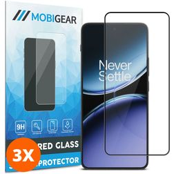 Mobigear Premium OnePlus Nord 4 Vidro temperado Película de ecrã - Compatível com capas (Pack de 3)