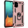 Mobigear Armor Ring Samsung Galaxy A71 Fodral Hårdplast Skal Stötsäkert med ringhållare - Roséguld