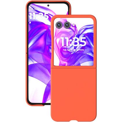 Mobigear Colors Motorola Razr 50 Ultra Hardcase Etui plecki - Pomarańczowy