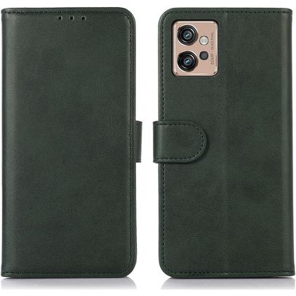 Mobigear Wallet Motorola Moto G32 Cover a libro portafoglio - Verde