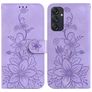 Mobigear Clover Samsung Galaxy M55 Wallet case - Purple