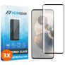 Mobigear Premium Motorola Edge 50 Pro Cristal templado Protector de pantalla - Compatible con fundas - Negro (pack de 3)
