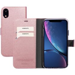 Mobiparts Saffiano Wallet iPhone XR Capa livro Carteira - Rosa