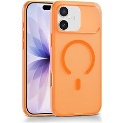 Mobigear Shockproof Grip iPhone 17 MagSafe Hardcase Etui plecki - Pomarańczowy