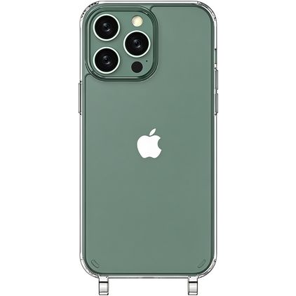 Mobigear Mix & Match Transparente iPhone 14 Pro TPU flexible Funda con cuerda - Transparente