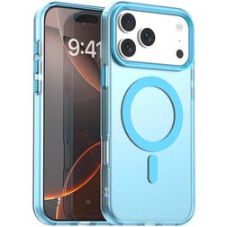 Mobigear Shockproof iPhone 18 Pro MagSafe Plástico rígido Capa traseira - Azul