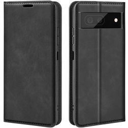 Mobigear Retro Slim Google Pixel 7 Cover a libro portafoglio - Nero