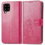 Mobigear Clover Samsung Galaxy A22 5G Pungetui med Seddelrum - Magenta