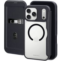 Mobiparts Shield Line iPhone 17 Pro Max MagSafe Plånboksfodral - Svart