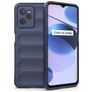 Mobigear Bumpy Realme C35 TPU flexível Capa traseira - Azul escuro
