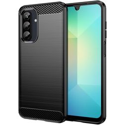 Mobigear Brushed Slim Samsung Galaxy A26 Fleksibel TPU Bagsidecover - Sort