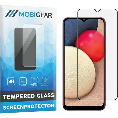 Mobigear Premium Samsung Galaxy A02s Cristal templado Protector de pantalla - Compatible con fundas - Negro