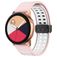 Mobigear Sport Plus Mag Bracelete Silicone Fecho magnético para Smartwatch - 22 mm - Branco / Rosa