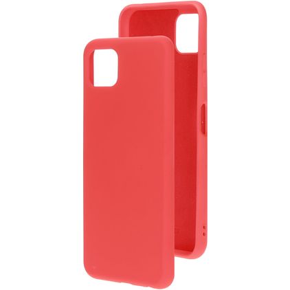 Mobiparts Samsung Galaxy A22 5G Silicona Carcasa - Scarlet Red
