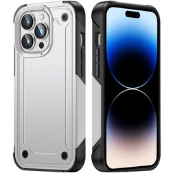 Mobigear Slim Armor iPhone 14 Pro Fodral Hårdplast Skal Stötsäkert - Vit
