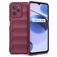 Mobigear Bumpy Realme C35 Flexibel TPU Skal - Vinröd