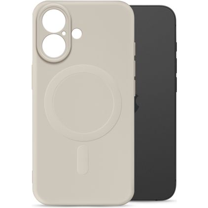 My Style Protective Flex iPhone 16 MagSafe TPU flexible Carcasa - Antique White