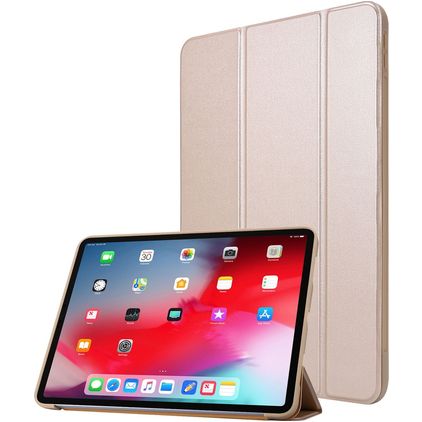 Mobigear Tri-Fold Gel iPad Pro 11 Inch (2022) TPU / Leatherette Wallet case - Gold