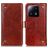 Mobigear Ranch Xiaomi 13 Pungetui med Seddelrum - Brun