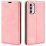 Mobigear Retro Slim Motorola Moto G82 Cover a libro portafoglio - Rosa