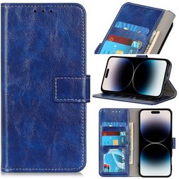 Mobigear Basic iPhone 14 Pro Wallet case - Blue