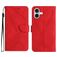 Mobigear Stitch iPhone 17 Cover a libro portafoglio - Rosso