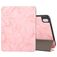 Mobigear Tri-Fold Marble iPad 10 (2022) Plånboksfodral + Pennhållare - Rosa