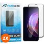 Mobigear Premium Vivo V21 Tempered Glass Screen Protector - Case Friendly - Black (2-Pack)