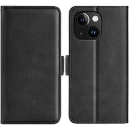 Mobigear Slim Magnet iPhone 15 Plånboksfodral med sedelfack - Svart