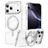 Mobigear Frosted Mag iPhone 17 Pro MagSafe Hardcase Back cover con supporto - Argento