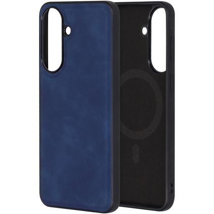 Mobiparts Classic Samsung Galaxy A57 MagSafe TPU / Leatherette Back cover - Sapphire Blue
