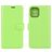 Mobigear Classic iPhone 12 Mini Pungetui med Seddelrum - Grøn
