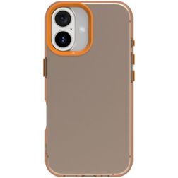 Mobigear Crystal iPhone 16 Plus Funda Plástico rígido Carcasa - Naranja