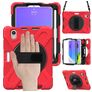 Mobigear SureGrip XGuard iPad Mini 6 (2021) Plastica rigida / Silicone Back cover + Portapenna + Tracolla + Supporto - Rosso