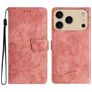 Mobigear Butterfly iPhone 17 Pro Max Funda tipo libro Cartera - Rosa
