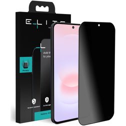 Elite Samsung Galaxy A37 Panssarilasi Näytönsuoja Yksityisyyssuoja - Suojakuoren kanssa yhteensopiva - Musta