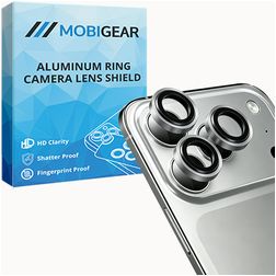 Mobigear Single Lens iPhone 18 Pro Glas Kameralinsebeskytter - Case Friendly - Sølv
