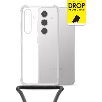 My Style Loop Transparent Samsung Galaxy S24 FE Flexibel TPU Skal med rem - Transparent