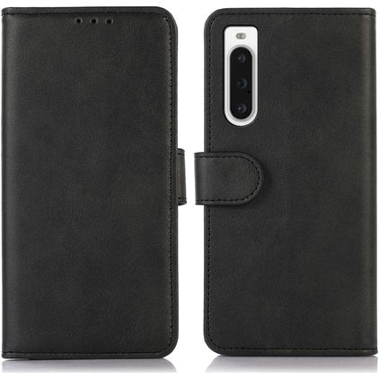Mobigear Wallet Sony Xperia 10 V Pungetui med Seddelrum - Sort