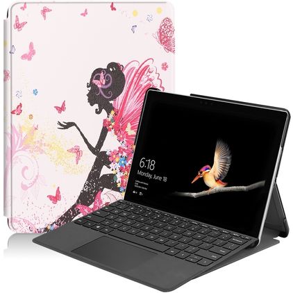 Mobigear Design Microsoft Surface Go Plånboksfodral - Butterfly Fairy