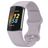 Mobigear Sport Dual Silikon Fitbit Charge 5 Řemínek Kolíčkové zapínání - Fialová