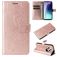 Mobigear Butterfly Xiaomi Redmi 14C Wallet case - Rose Gold