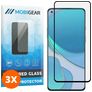 Mobigear Premium OnePlus 8T Tempered Glass Screen Protector - Case Friendly - Black (3-Pack)