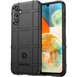 Mobigear Rugged Shield Samsung Galaxy A14 TPU flexível Capa traseira Antichoque - Preto