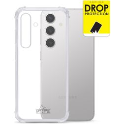 My Style Protective Flex Transparentní Samsung Galaxy S24 FE Flexibilní TPU Zadní kryt odolný proti nárazům - Průhledná