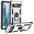 Mobigear Armor Ring Google Pixel 7 Hard Case Back cover Shockproof with Ring Holder - Silver