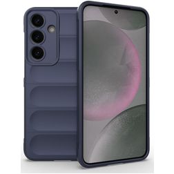 Mobigear Bumpy Samsung Galaxy S25 Plus Flexibel TPU Skal - Mörkblå
