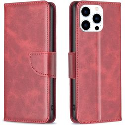 Mobigear Excellent iPhone 15 Pro Wallet case - Red